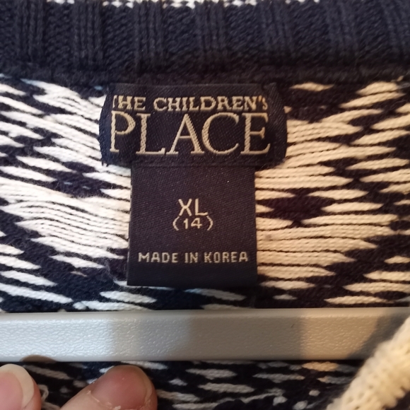 The Children's Place Blue Snowboard Sweater Kid's XL - Picture 2 of 7